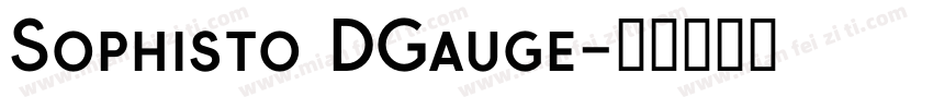 Sophisto DGauge字体转换